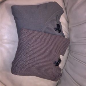 Two chunky sweaters